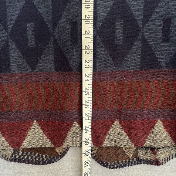 David Paul Southwestern Jacket Womens L Burgundy Aztec Tribal Country Rodeo Vtg - Picture 15 of 16